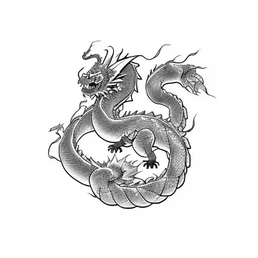 Black And White Spirited Away Haku Dragon