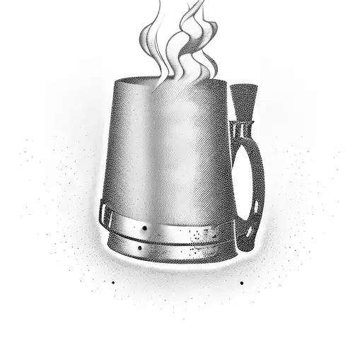 Coffee Grinder With Steam Rising