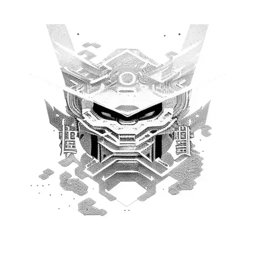 Combine Elements Of Japanese Culture And Cyberpunk