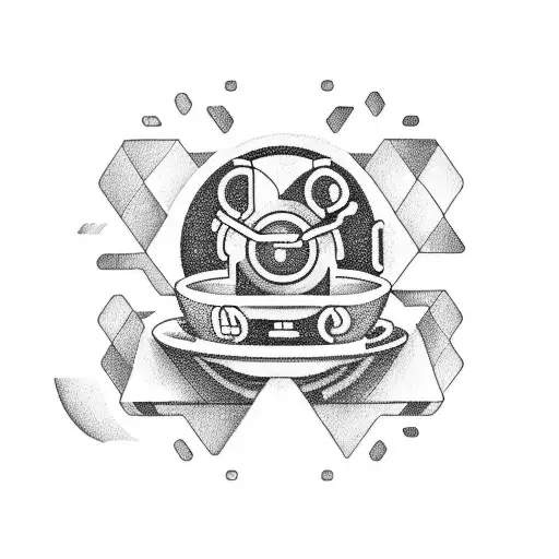 A Coffee Bean Morphing Into A Technological Circuit Board