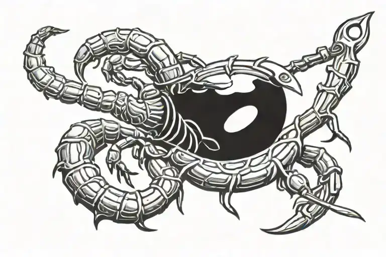 Scorpion And Knife