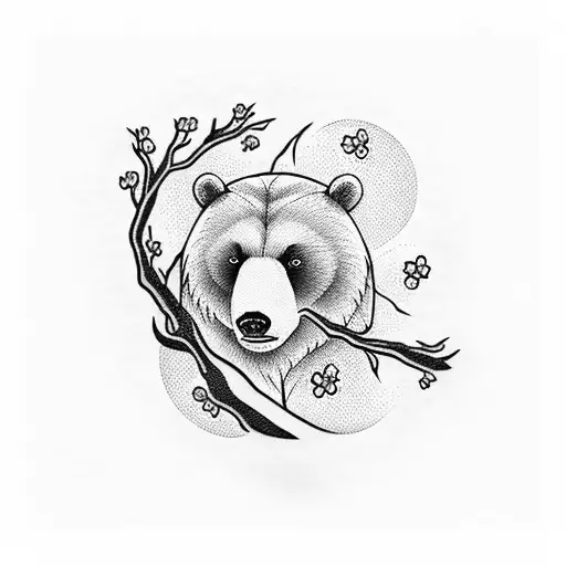 Bear Claw With Cherry Blossom Tree