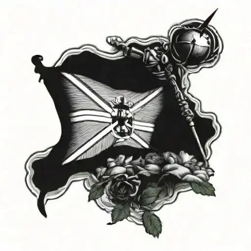 Anzac Troops Under Fire Flying Flag