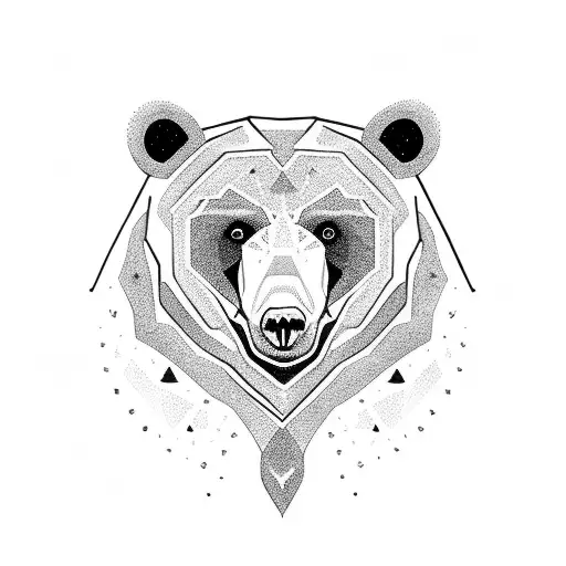 A Neck Tattoo Of A Bear