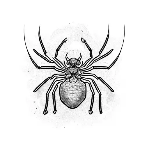 Woman Wearing Spider Armor Looking To The Right