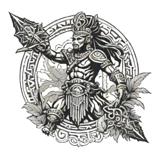 Jungle Path Maya Warrior