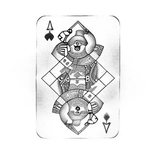 Motivational Quote With Two Playing Cards