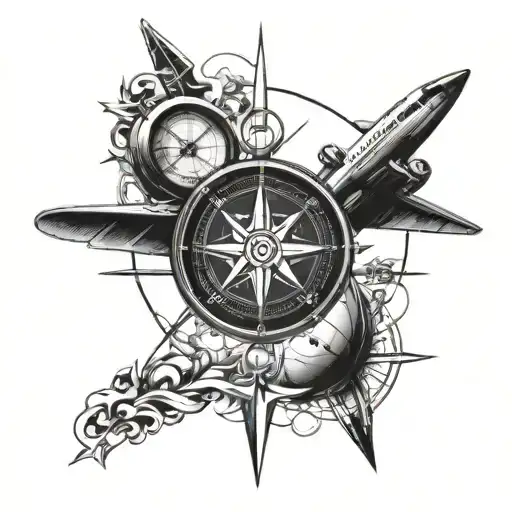 Compass And Plane