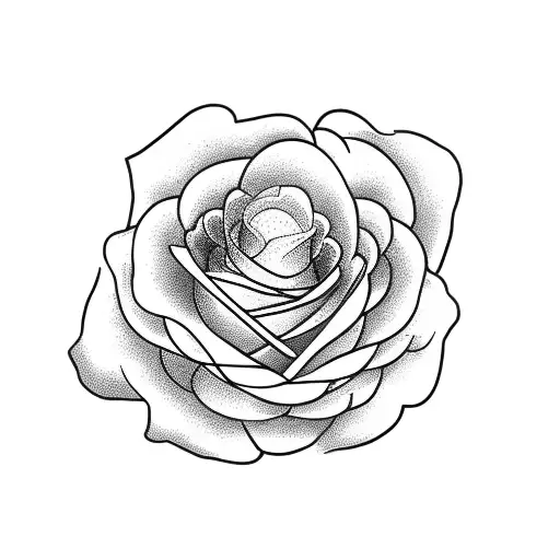 Rosary And White Rose