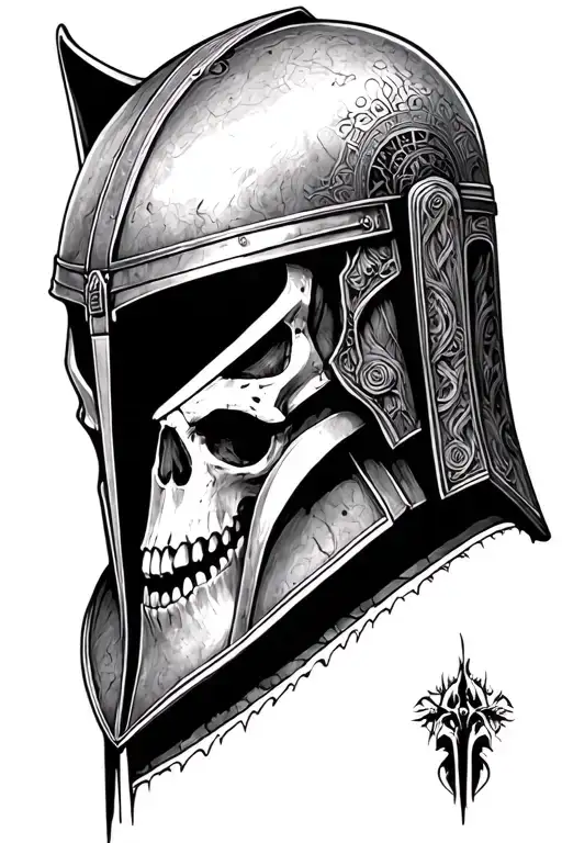 Mandalorian Helmet With Skull Inside