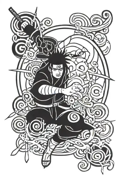 Combine Elements Of Naruto Characters With Traditional Japanese Ninja Symbols