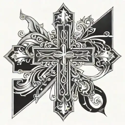 Cross And July 24 07 2007 In Roman Numerals