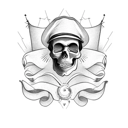 Skull With Farmer's Hat