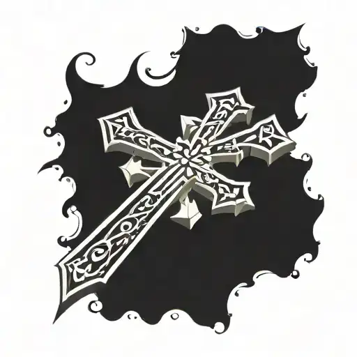 Christian Cross With Hispanic Culture