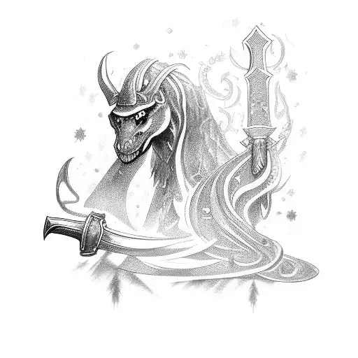 A Mythical Sword Emerging From A Virtual Reality World