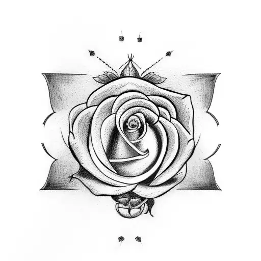 Roman Numeral Tatoo With Rose