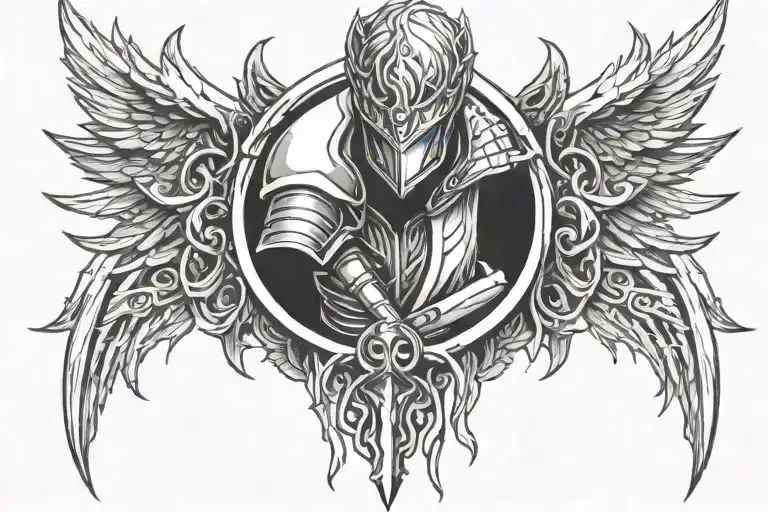 Berserk Anime Backfrontneck Emblem Tattoo Design