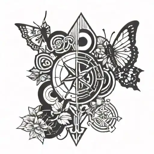 Combine Symbols Representing Different K-pop Groups In A Cohesive And Artistic Way