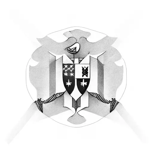 Christian Flag And Venezuela Flag