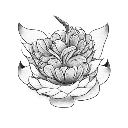 Robin In A Bed Of Flowers