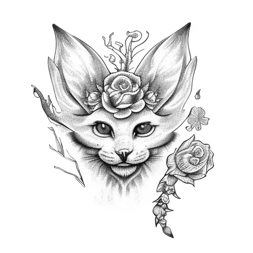 Floral Spooky Mythical Witchy Animal