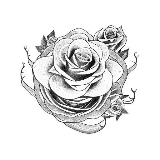 Leg Tattoo Snake With Roses Round It