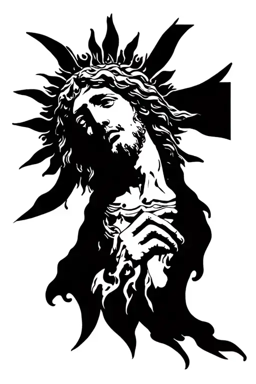 Sun And Cross Of Jesus