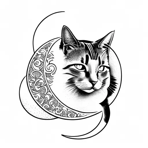 Cat With A Moon