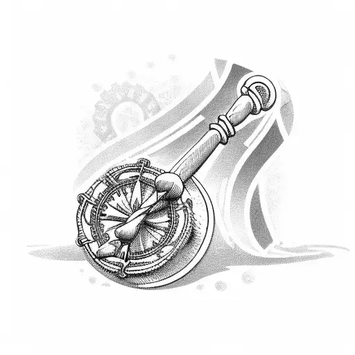 A Lawyer's Gavel Surrounded By Nautical Elements