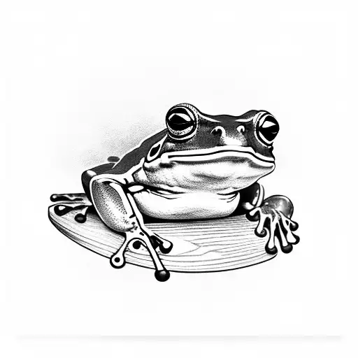Frog Sitting On A Chair