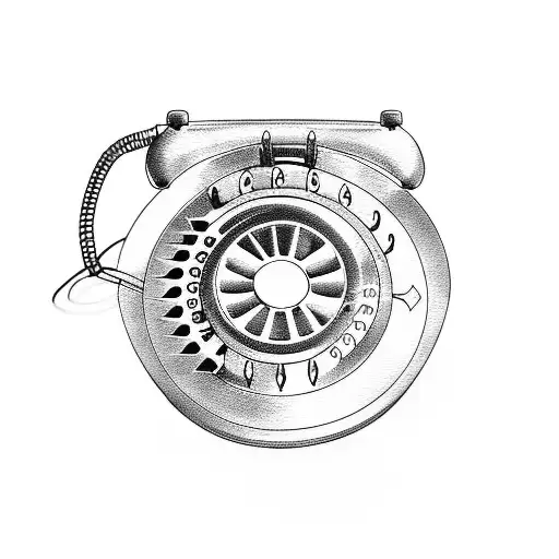 Bird Holding Rotary Phone