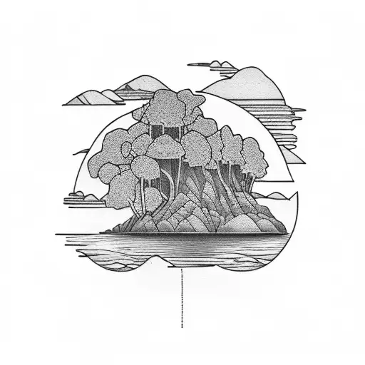 Lake Superior Waterfall And Trees