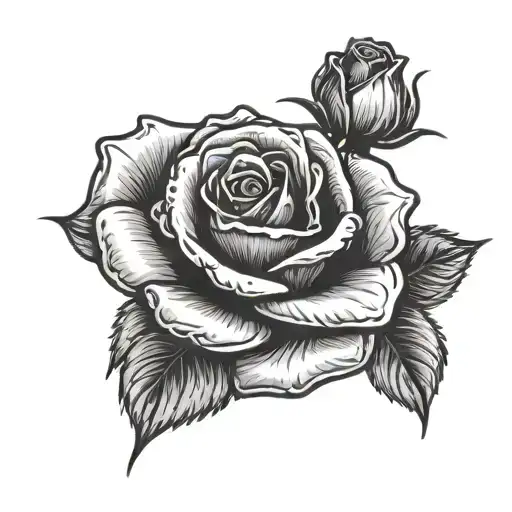 Mans Hand Holding A Rose