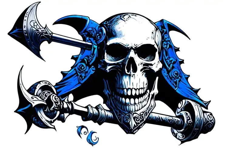 Skull Warhammer 40K Ultramarine Warhammer 40K