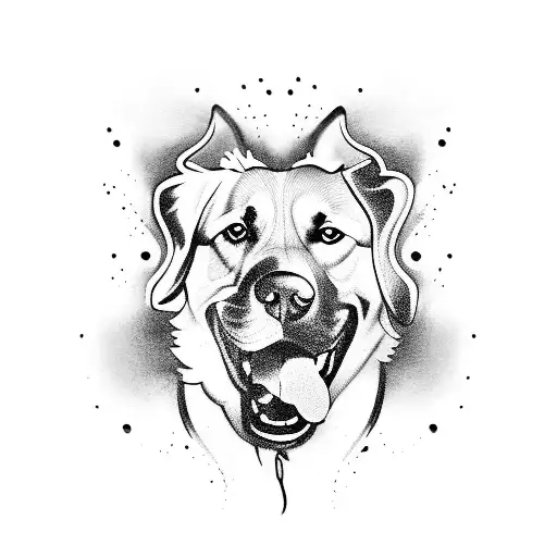 Dog Golden Retriever Forearm Art