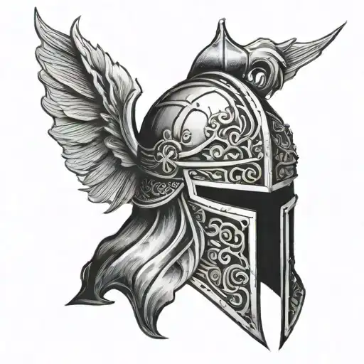 Knight Helmet Medival Knights With Sun