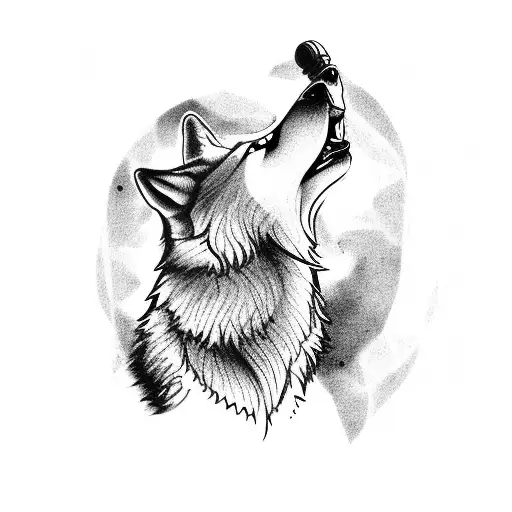 A Wolf Howling At A Chef's Hat