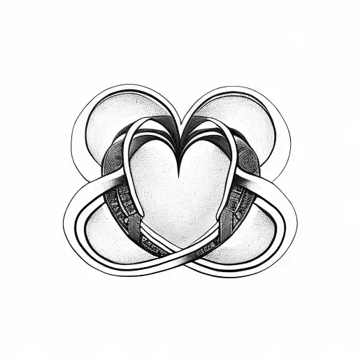 Infinity Symbol With Heart In The Middle And In The Middle Of The Heart It Says Momma