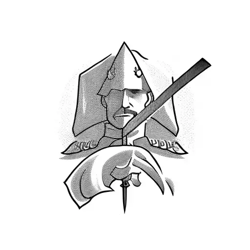 A Silhouette Of A Lawyer Holding A Sword Of Truth