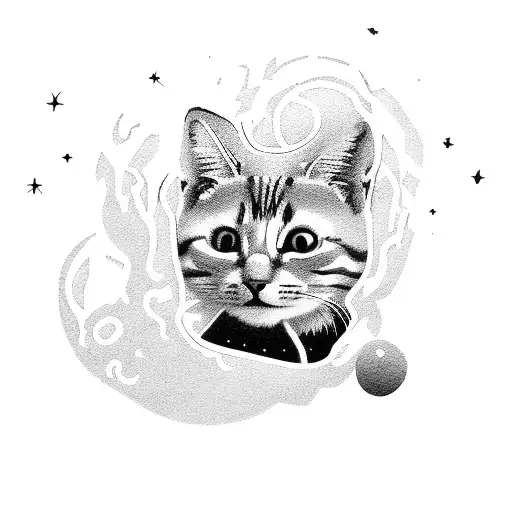 Small Cat With Running Shoes Running In Hills