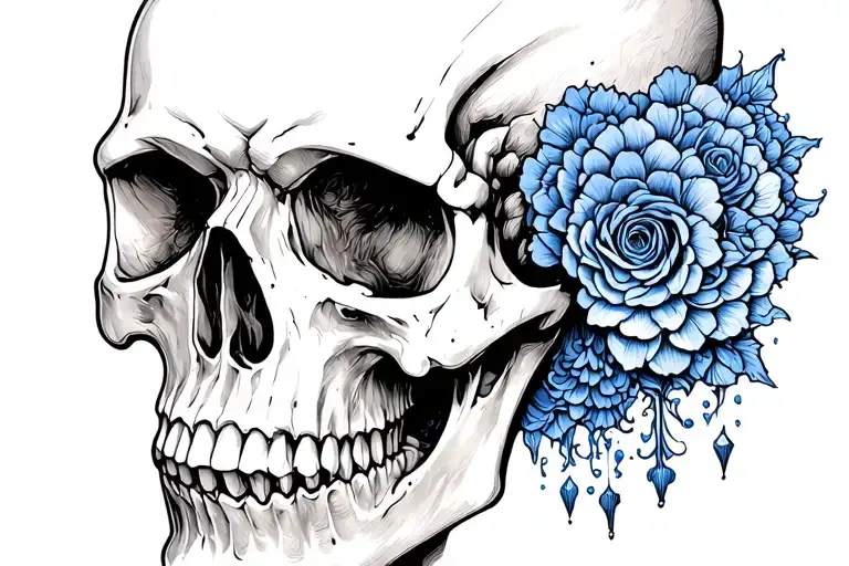 Skull Ultramarine 40K