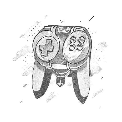 Anime Character Wielding A Gaming Controller