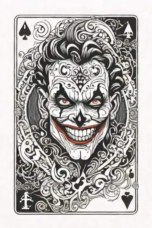 A Joker Card With A Chester