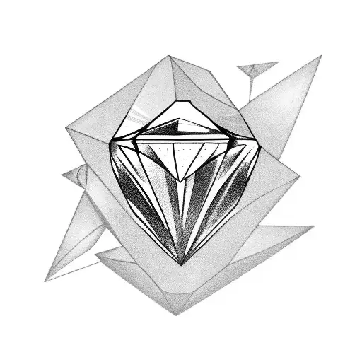 A Diamond Half Rough Half Polished