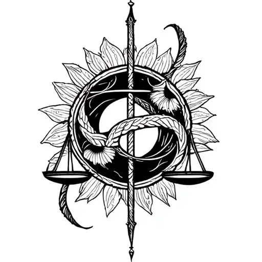 Libra And Virgo Signs Intertwined