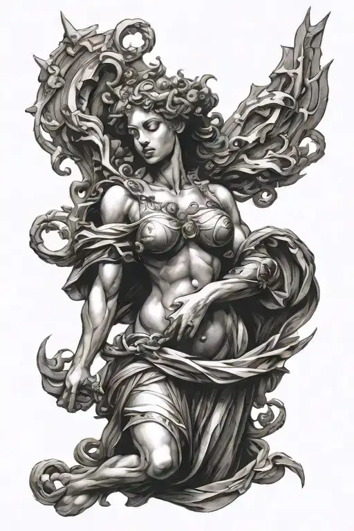 Michelangelo Women Dark Fantasy