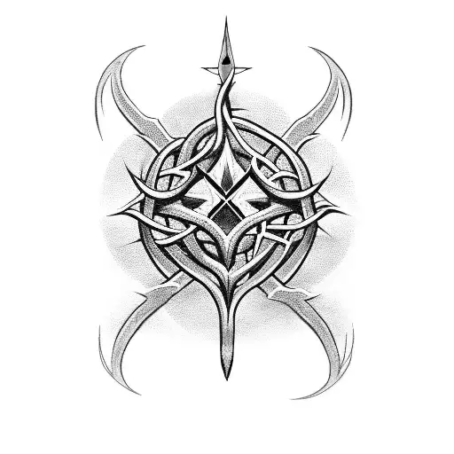 Crown Of Thorns With Snake