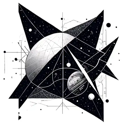 Geometric Patterns Inspired By Quantum Mechanics And Space Exploration