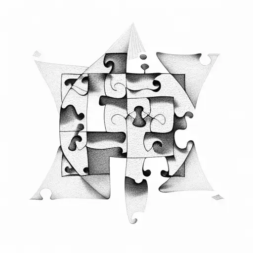 Autism Awareness Puzzles With The Word Tabitha