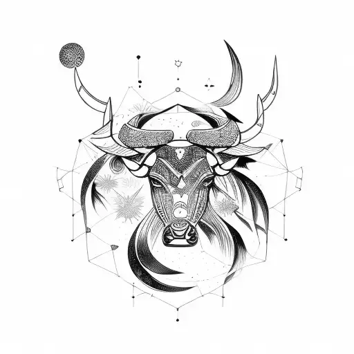 Constellation Abstract Taurus
